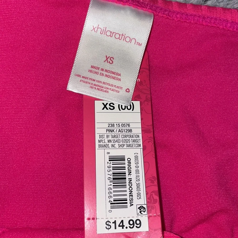 Hot Pink Ribbed Swim Bottom - Picture 4 of 4
